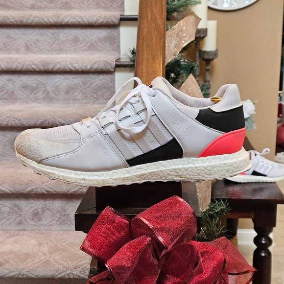 Adidas Men's Ultraboost Equipment ADV/91-16 Athletic Shoes, White/Black, Sz 13 - Picture 9 of 16